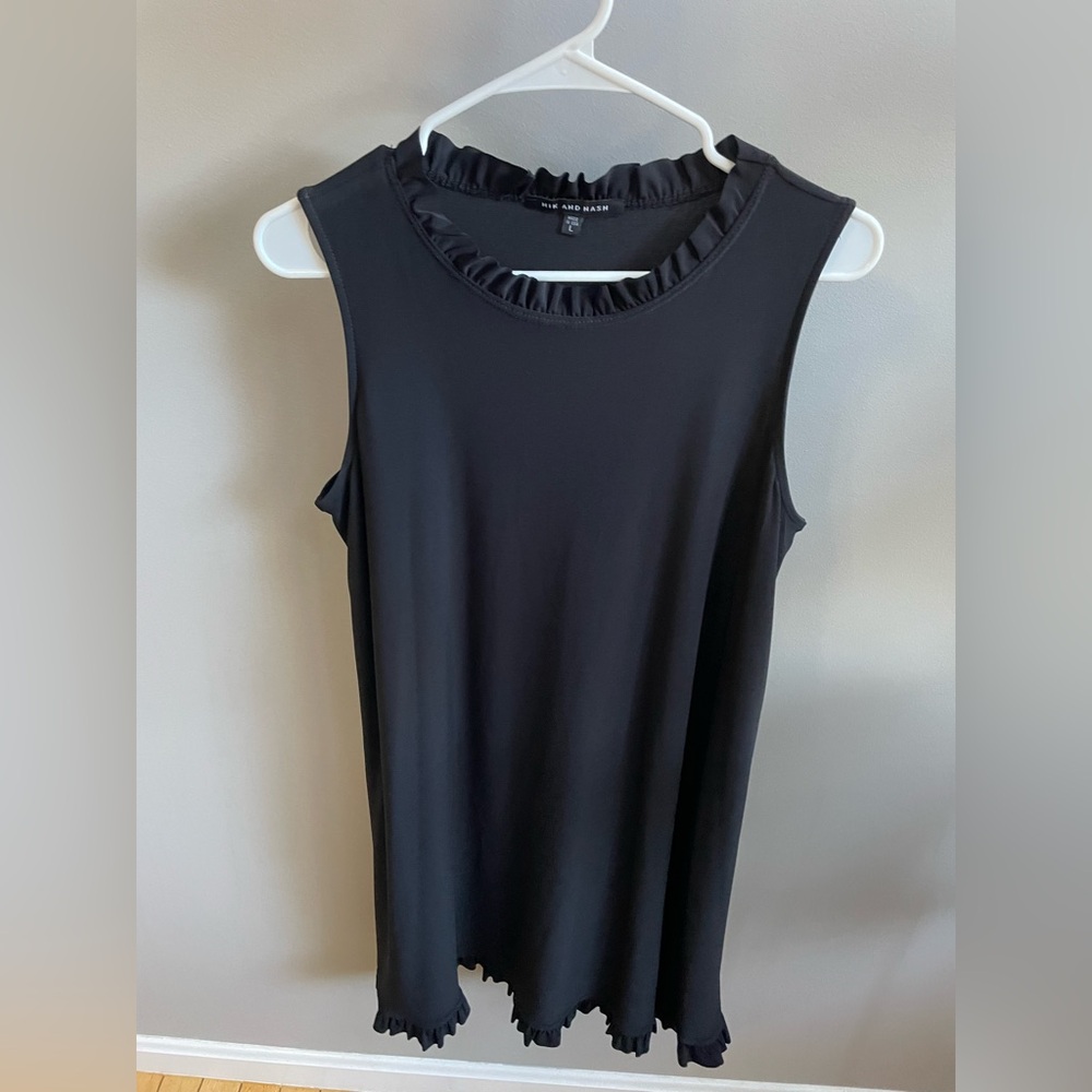 Elegant Black Ruffle Dress